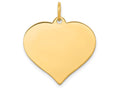 FJC Finejewelers 14k Yellow Gold Heart Disc Charm