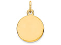 FJC Finejewelers 14k Yellow Gold Round Disc Charm