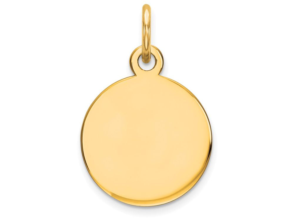 FJC Finejewelers 14k Yellow Gold Round Disc Charm
