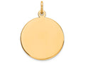 FJC Finejewelers 14k Yellow Gold Round Disc Charm