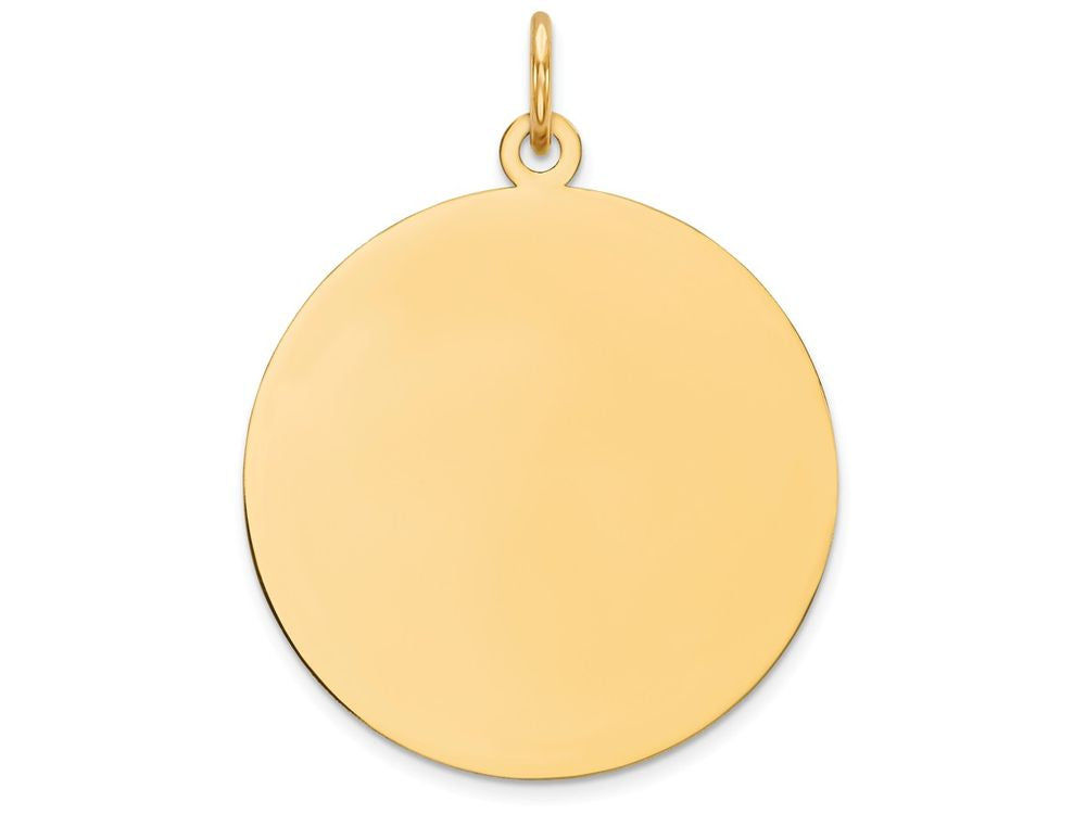 FJC Finejewelers 14k Yellow Gold Round Disc Charm