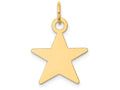 FJC Finejewelers 14k Yellow Gold Star Disc Charm
