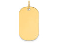 FJC Finejewelers 14k Yellow Gold Plain .011 Gauge Engraveable Dog Tag Disc Charm