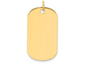 FJC Finejewelers 14k Yellow Gold Plain .009 Gauge Engraveable Dog Tag Disc Charm
