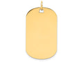 FJC Finejewelers 14k Yellow Gold Plain .013 Gauge Engraveable Dog Tag Disc Charm