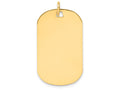 FJC Finejewelers 14k Yellow Gold Plain .027 Gauge Engraveable Dog Tag Disc Charm