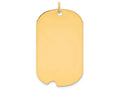 FJC Finejewelers 14k Yellow Gold Plain .011 Gauge Engravable Dog Tag with Notch Disc Charm