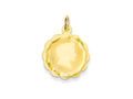 FJC Finejewelers 14k Yellow Gold Boy Head On .011 Gauge Engravable Scalloped Disc Charm