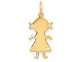 FJC Finejewelers 14k Yellow Gold Girl Charm