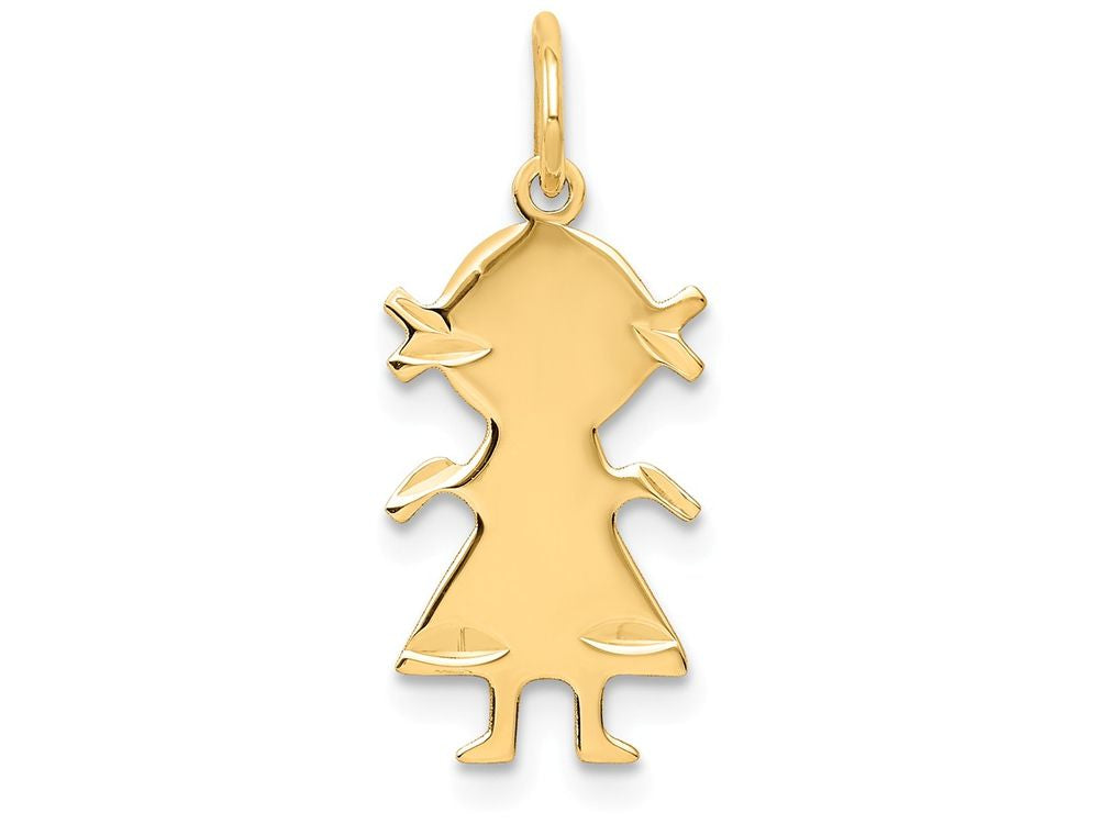 FJC Finejewelers 14k Yellow Gold Girl Charm