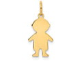 FJC Finejewelers 14k Yellow Gold Boy Charm