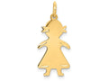FJC Finejewelers 14k Yellow Gold Girl Charm