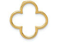 FJC Finejewelers 14k Yellow Gold Small Quatrefoil Design Chain Slide Charm