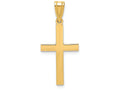 FJC Finejewelers 14k Yellow Gold Sand Blasted Cross Charm