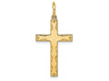 FJC Finejewelers 14k Yellow Gold Laser Designed Cross Charm
