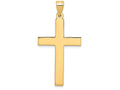 FJC Finejewelers 14k Yellow Gold Sand Blasted Cross Charm