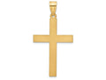 FJC Finejewelers 14k Yellow Gold Sand Blasted Cross Charm