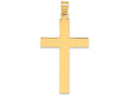 FJC Finejewelers 14k Yellow Gold Sand Blasted Cross Charm