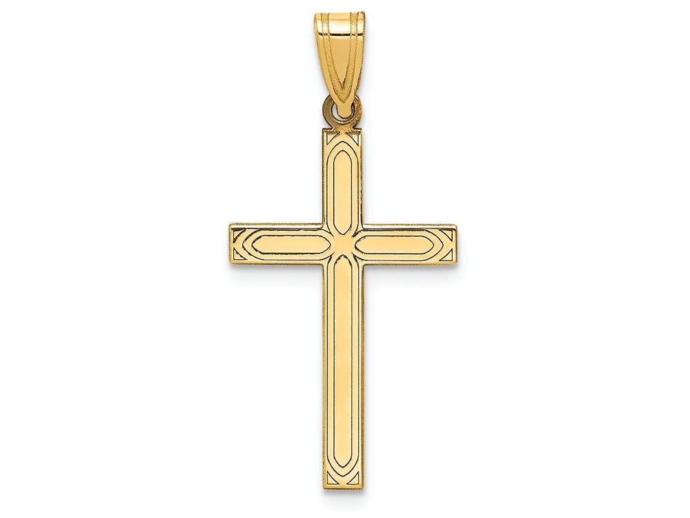 FJC Finejewelers 14k Yellow Gold Solid Cross Charm