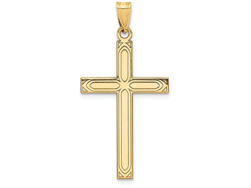 FJC Finejewelers 14k Yellow Gold Solid Cross Charm