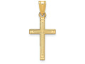 FJC Finejewelers 14k Yellow Gold Solid Cross Charm