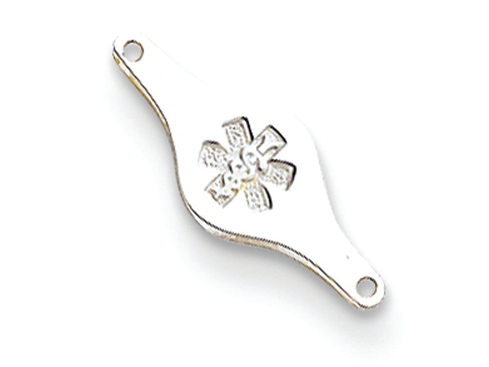 FJC Finejewelers Sterling Silver Non-enameled Medical Id Plate Tag