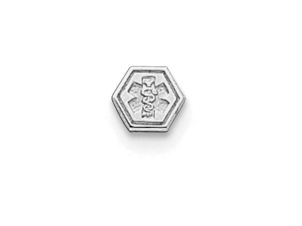 FJC Finejewelers Sterling Silver Non-enameled Attachable Emblem Medical Charm