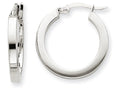 FJC Finejewelers 14k White Gold Square Tube Hoop Earrings
