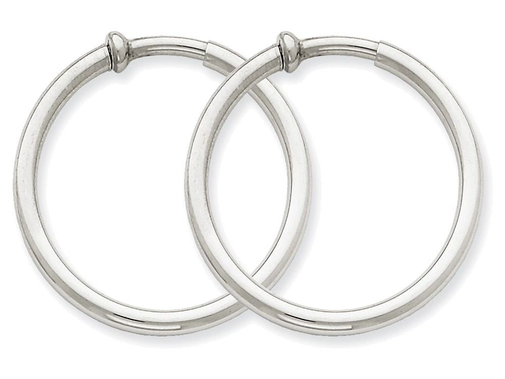 FJC Finejewelers 14k White Gold Non-pierced Earring Hoops Earrings