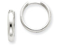 FJC Finejewelers 14k White Gold Hinged Hoop Earrings
