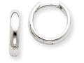 FJC Finejewelers 14k White Gold Hinged Hoop Earrings