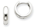 FJC Finejewelers 14k White Gold Hinged Hoop Earrings