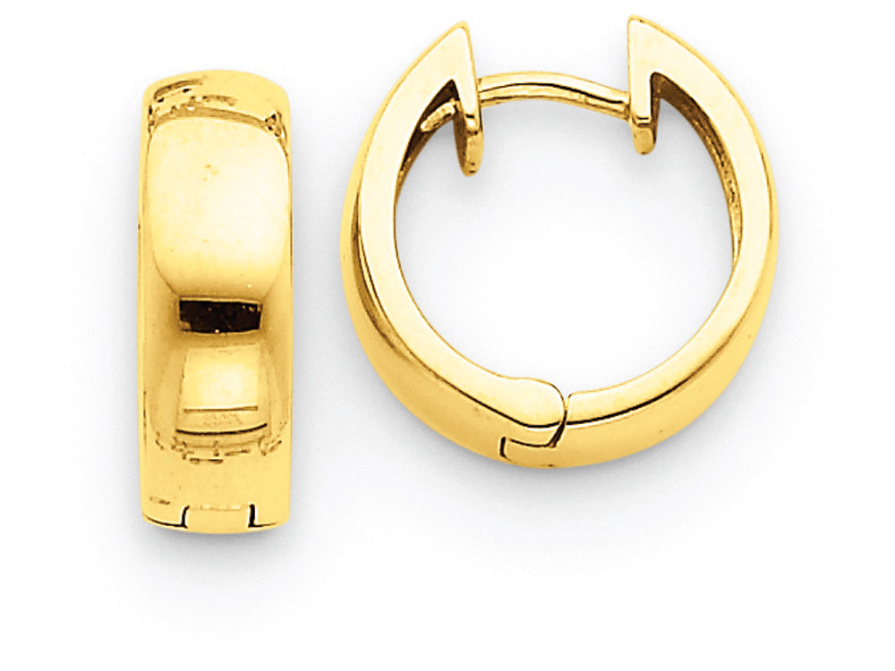 FJC Finejewelers 14k Yellow Gold Hinged Hoop Earrings
