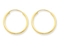 FJC Finejewelers 14k Yellow Gold 1.5mm Polished Round Endless Hoop Earrings
