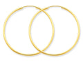 FJC Finejewelers 14k Yellow Gold 1.5mm Polished Round Endless Hoop Earrings
