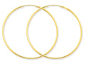 FJC Finejewelers 14k Yellow Gold 1.5mm Polished Round Endless Hoop Earrings