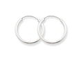 FJC Finejewelers 14k White Gold 1.5mm Polished Endless Hoop Earrings