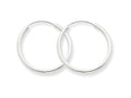 FJC Finejewelers 14k White Gold 1.5mm Polished Endless Hoop Earrings