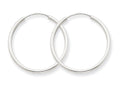 FJC Finejewelers 14k White Gold 1.5mm Polished Endless Hoop Earrings
