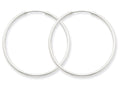 FJC Finejewelers 14k White Gold 1.5mm Polished Endless Hoop Earrings