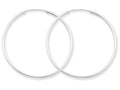 FJC Finejewelers 14k White Gold 1.5mm Polished Endless Hoop Earrings