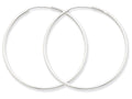FJC Finejewelers 14k White Gold 1.5mm Polished Endless Hoop Earrings