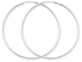 FJC Finejewelers 14k White Gold 1.5mm Polished Endless Hoop Earrings