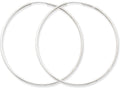 FJC Finejewelers 14k White Gold 1.5mm Polished Endless Hoop Earrings