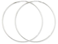 FJC Finejewelers 14k White Gold 1.5mm Polished Endless Hoop Earrings