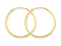 FJC Finejewelers 14k Yellow Gold 1.25mm Endless Hoop Earring