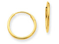FJC Finejewelers 14k Yellow Gold 1.25mm Endless Hoop Earring