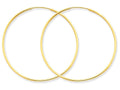 FJC Finejewelers 14k Yellow Gold 1.25mm Endless Hoop Earring