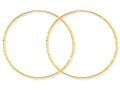FJC Finejewelers 14k Yellow Gold 1.25mm Bright-cut Endless Hoop Earring
