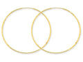 FJC Finejewelers 14k Yellow Gold 1.25mm Bright-cut Endless Hoop Earring